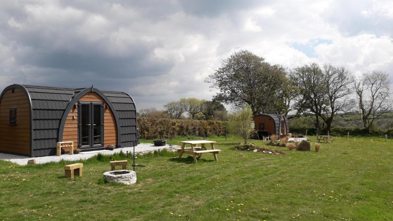 Villa Hornbeam Luxury Eco Pod At Trewithen Farm Glamping Launceston Exterior foto